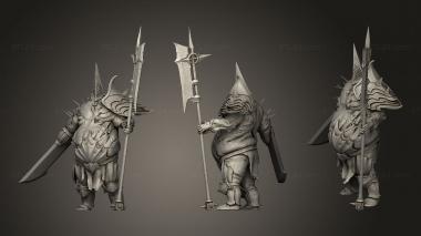 Military figurines Tormentor Standproted Stand 3d model