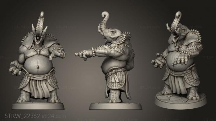 Military figurines (total Elephant Man, STKW_22362) 3D models for cnc