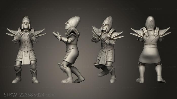 Military figurines (touch elf line Fantasy Football, STKW_22368) 3D models for cnc