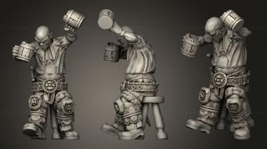 Military figurines Townsfolk Drunk Town 3d model