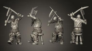Military figurines Townsfolk Drunk Town Weapons 3d model