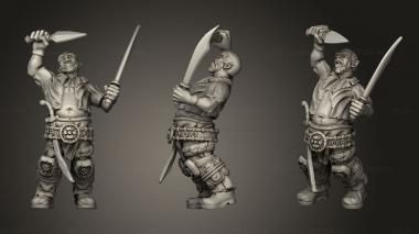 Military figurines Townsfolk Drunk Town Weapons 3d model