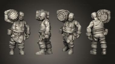 Military figurines Townsfolk Male 3d model