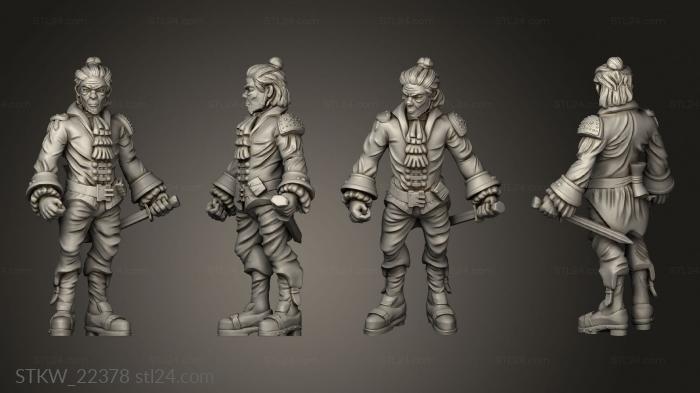 Military figurines (Townsfolkble Male, STKW_22378) 3D models for cnc