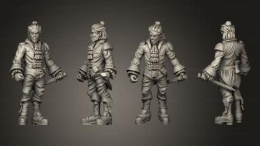 Military figurines Townsfolkble Male 3d model