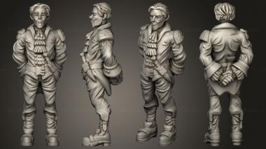 Military figurines Townsfolkble Male 3d model