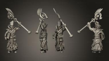 Military figurines Townsfolk Priest 3d model