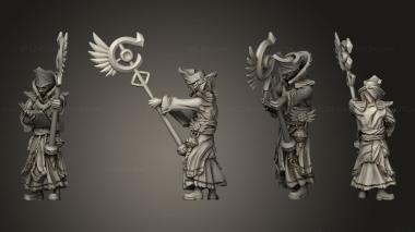 Military figurines Townsfolk Priest 3d model