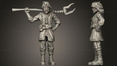 Military figurines Townsfolk Stable Keeper 3d model