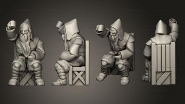 Military figurines townsfolk starter patron 3d model
