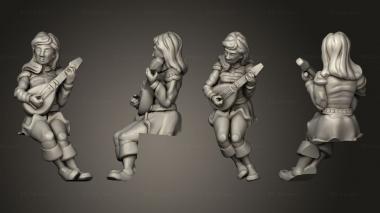Military figurines townsfolk starter patronnochair 3d model