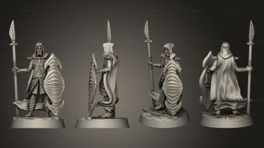 Military figurines Elven Guard elf 3d model
