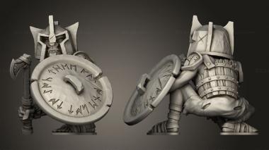 Military figurines Goblin Fighters fighter 3d model