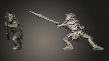 Military figurines Goblin Spin spin 3d model