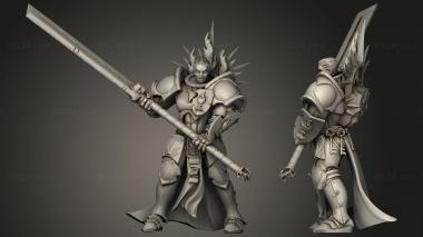 Military figurines Tranchard Warriors 3d model