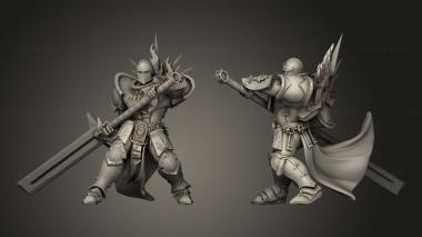 Military figurines Tranchard Warriors 3d model