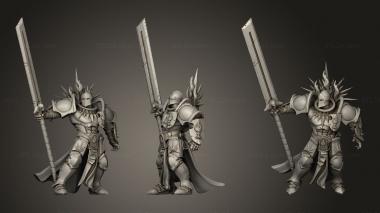 Military figurines Tranchard Warriors Boss 3d model