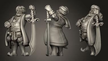 Military figurines Trapper and mount 3d model