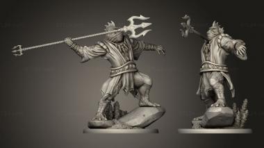 Military figurines Hunt Married Male 3d model