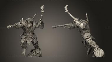 Military figurines Huntc Pirate Captain Shooting 3d model
