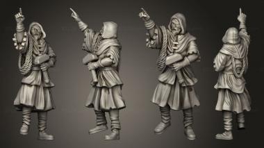 Military figurines TREBUCHET CREW 3d model