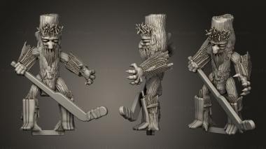 Military figurines Tree Man Ice Hockey 3d model