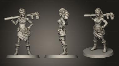 Military figurines tribal melee Tribal Maelee 3d model