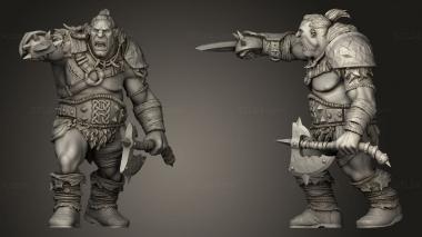 Military figurines Tribe Ogre 3d model