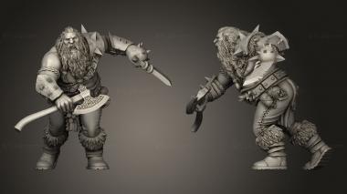 Military figurines Tribe Ogre 3d model