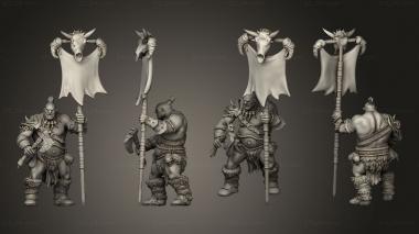 Military figurines Tribe Ogre Bearer 3d model