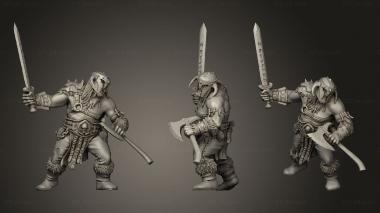 Military figurines Tribe Ogre Champion 3d model