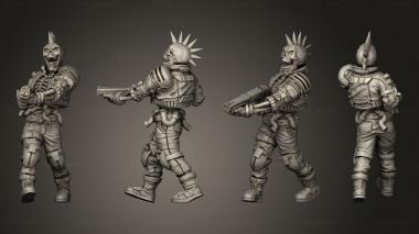 Military figurines TRIBES CYBER ALERO 3d model