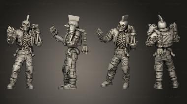 Military figurines TRIBES CYBER MENANDRO 3d model