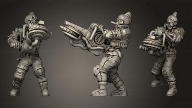 Military figurines TRIBES CYBER NUMBERTO 3d model