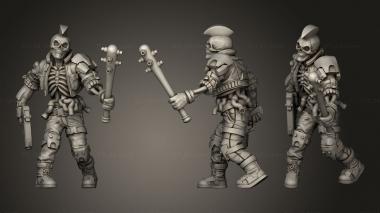 Military figurines TRIBES CYBER RIKARDO 3d model
