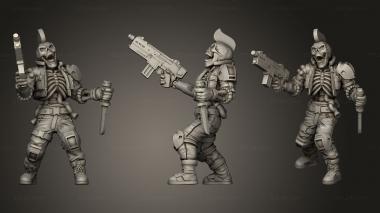 Military figurines TRIBES CYBER VERGARDO 3d model