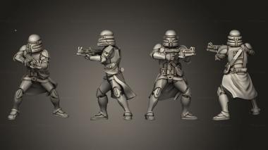 Military figurines Airborne Squad 2 3d model