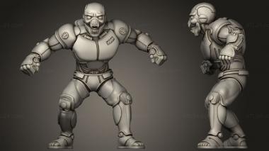 Military figurines Tribes Cyberpunk GHOUL 3d model