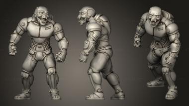 Military figurines Tribes Cyberpunk GHOUL 3d model