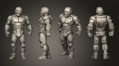 Military figurines Tribes Cyberpunk GHOUL 3d model