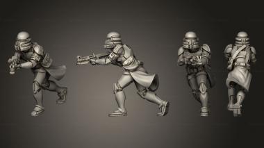 Military figurines Airborne Squad 3 3d model