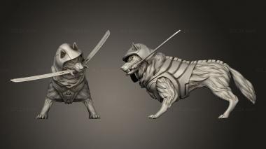 Military figurines Tribes Cyberpunk CYBER HUSKY VLAD THE SIBERIAN ASSASSIN 3d model