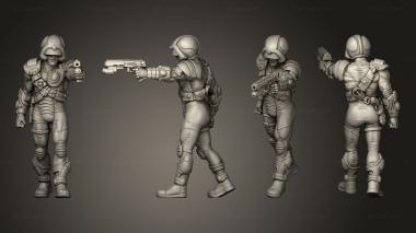 Military figurines Tribes Cyberpunk META MAN FIVE 3d model