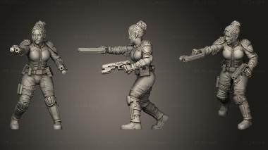 Military figurines Tribes Cyberpunk PAMPAM 3d model