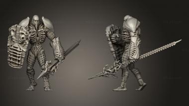 Military figurines TRIBES SCIFI THE OMEGA BATTLE KNIGHT GOLEM 3d model