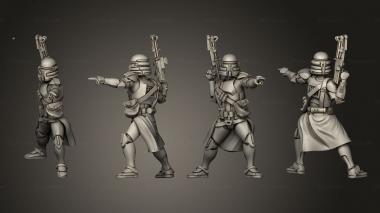 Military figurines Airborne Squad 5 3d model