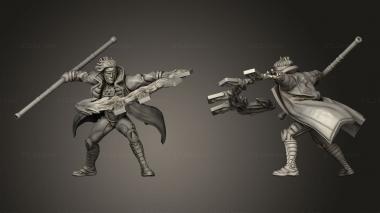 Military figurines Triton Bard 3d model