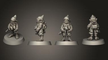 Military figurines Airship Crew Female  06 3d model