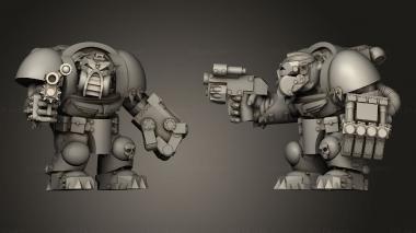 Military figurines Troops Crusader Vet 3d model