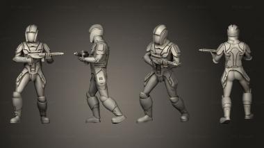 Military figurines Trooper Carbine 3d model